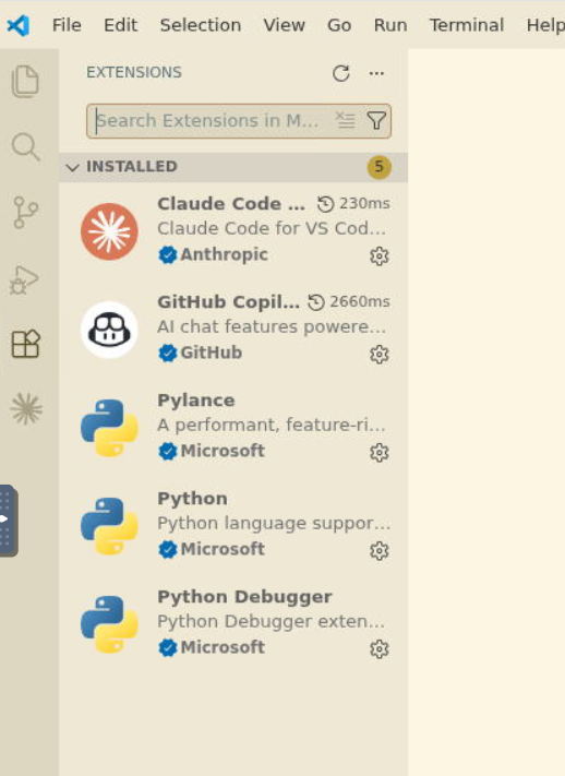 Claude Code Extension (Installed) Claude Code Extension (Installed)